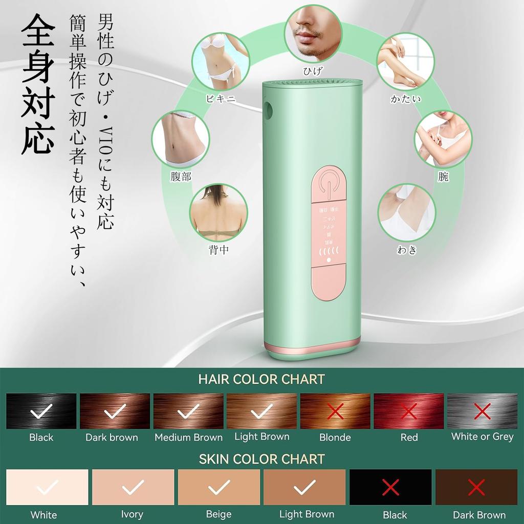 Эпилятор IPL light VIO для домашнего использования, неограниченное количество непрерывных оптических косметических средств, нежелательные волосы бикини, домашнее удаление волос, день рождения, японский