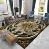 Роскошные большие ковры в европейском стиле для гостиной, золотое украшение, домашний салон, коврик под диван, нескользящие моющиеся ковры для спальни