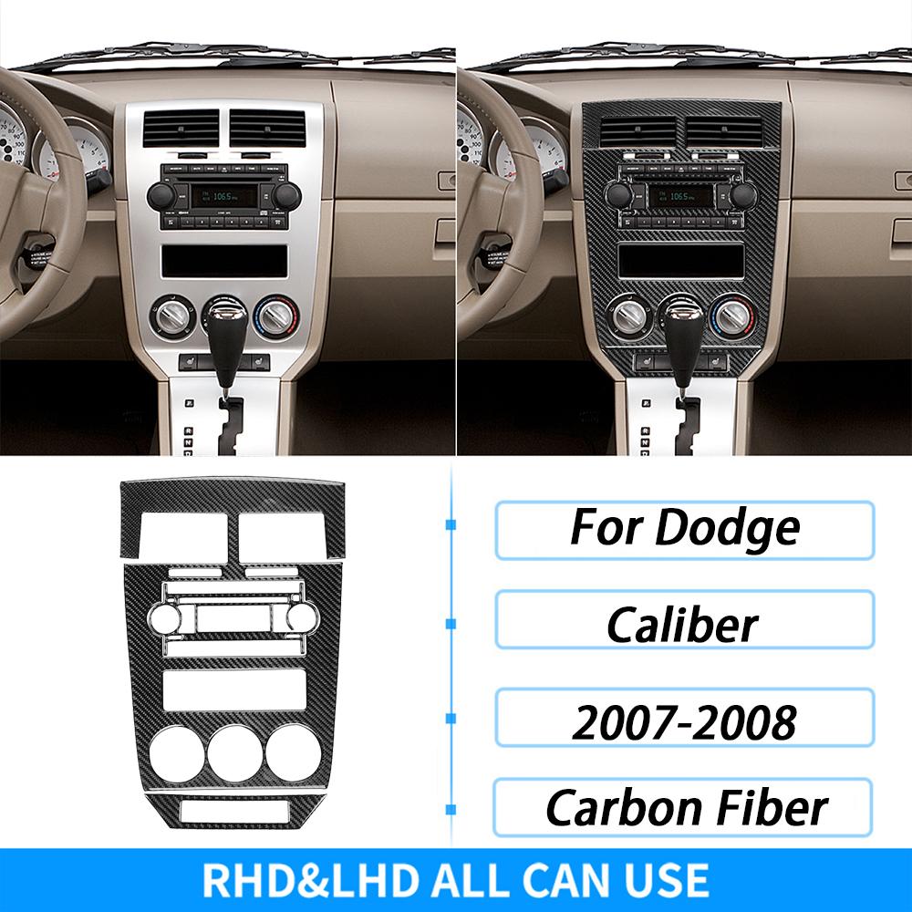 For Dodge Caliber 2007 2008 Carbon Fiber Inner Door Handle Panel Decorative Cover Car Interior Decoration Accessories Sticker