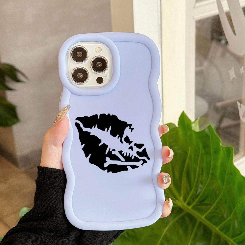 LZ18 Lips Kiss Wave силиконовые чехлы для телефонов Samsung A15 S23 FE S24 Ultra A34 A54 A14 A55 Motorola G32 OnePlus мягкий чехол