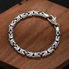 New Fashionable and Versatile Peace Pattern Bracelet for Men, Retro and High End Men's Handmade Jewelry
