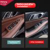 For BMW X5 G05 2025-2025 LHD Car ABS material Window button frame door glass lift panel decorative stickers interior accessories
