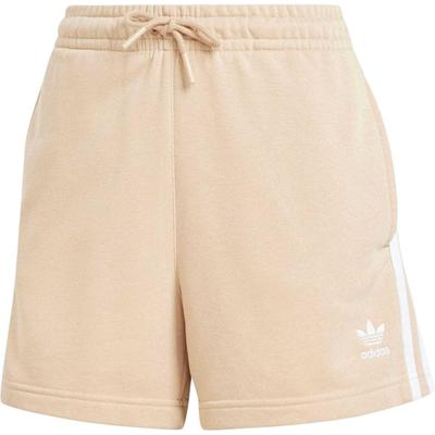 Шорты женские из французского трикотажа с тремя полосками Magic-Light-Brown IY2159