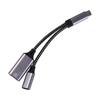 Y-разветвитель USB C OTG кабель телефонный адаптер зарядный адаптер Type C OTG телефонный адаптер