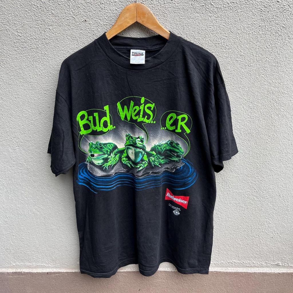 Vintage 90s BUDWEISER Frogs promo tee / graphic tee / vintage beer / Extra Large
