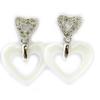 Les Trésors De Lily [N3025] - Серьги серебряные "Любовь" серебро белое (керамика)