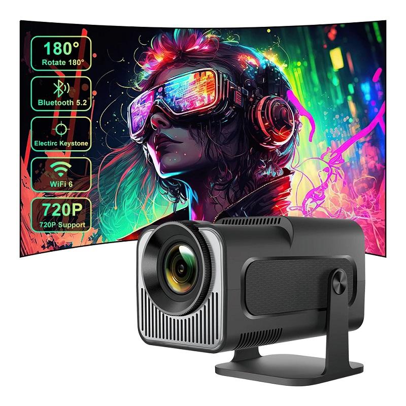 2025 Новый HY320 Mini Native 720P Android 11 4K проектор 300ANSI Wifi6 BT5.0 кинотеатр уличный портативный проектор с вращающимся лучом на 180°