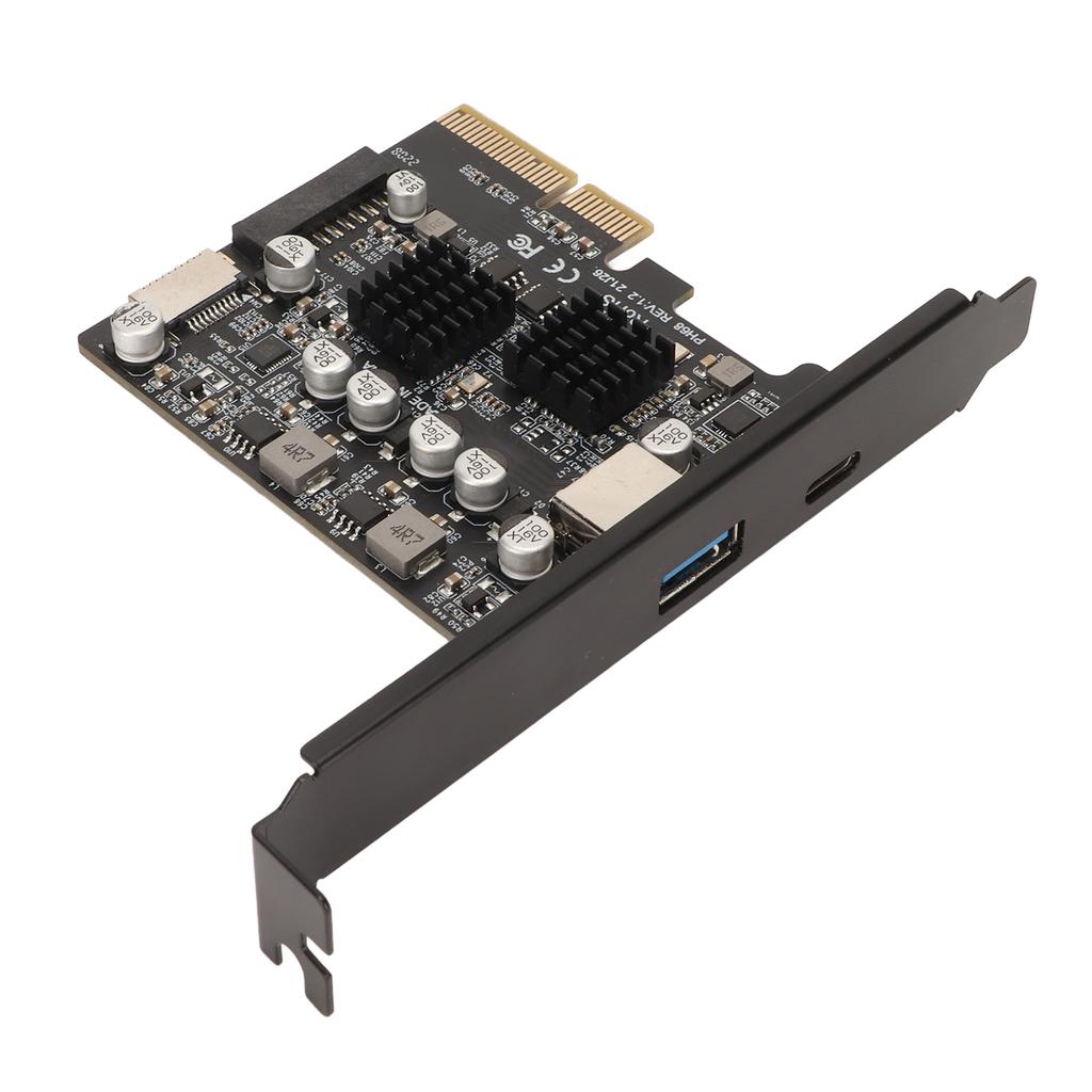 Карта PCIe Type C 10 Гбит/с Высокоскоростная Позолоченный контакт Передний Type E Карта расширения PCIE USB3.2 для