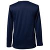 BVD Instant Warm Long Sleeve Soft Size LL GRID-TEC Fleece-Lined V-Neck T-Shirt, Warm, Moisture-Wicking, Stretch, Anti-Static, Touch, Men's Navy,