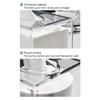 Portable Acrylic Transparent Napkin Dispenser Office Paper Holder Tissue Box Storage Case