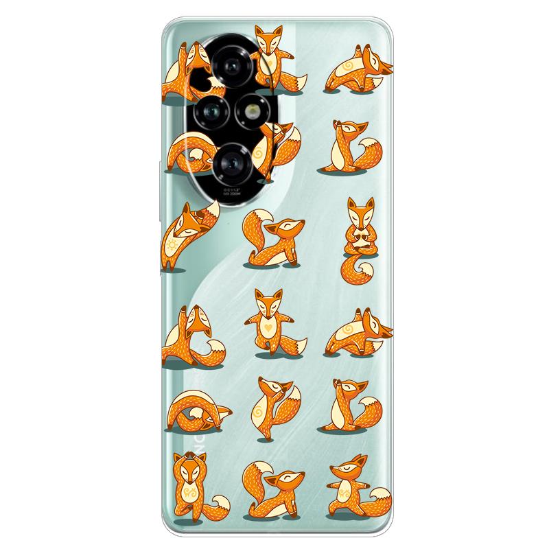 For Honor 200 Pro Case Honor 200 5G Flower Clear TPU Soft Silicone Transparent Back Case for Honor 200 5G Cover Coque Para Funda