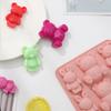 Bear Silicone Mold Cute Cartoon Animal Chocolate Cake Baking Mould Kitchen Baking Tool Kids Complementary Food Tools