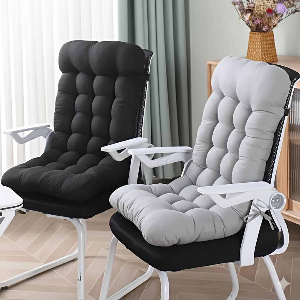 1Modern style comfortable chair cushion with back support Available in multiple colors, filled with soft fibers, hand washable Suitable for office