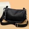 Monochromatic Leather Shoulder Bag for Women Crossbody Feminine Messenger Tote  High Quality Luxury Designer