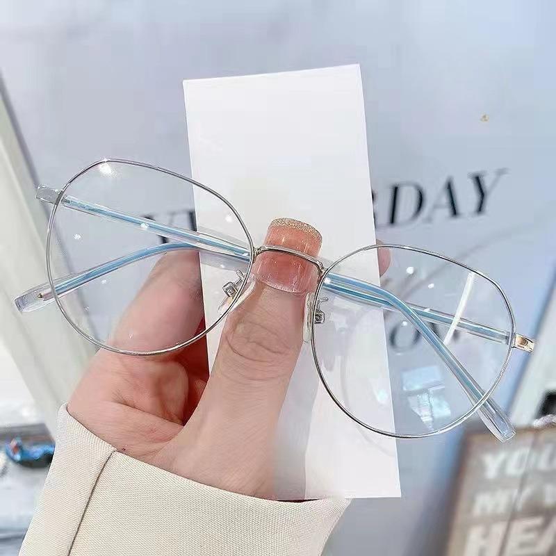 Классические очки с прозрачными линзами, металлические очки в оправе для женщин, мужчин, студентов, модные очки