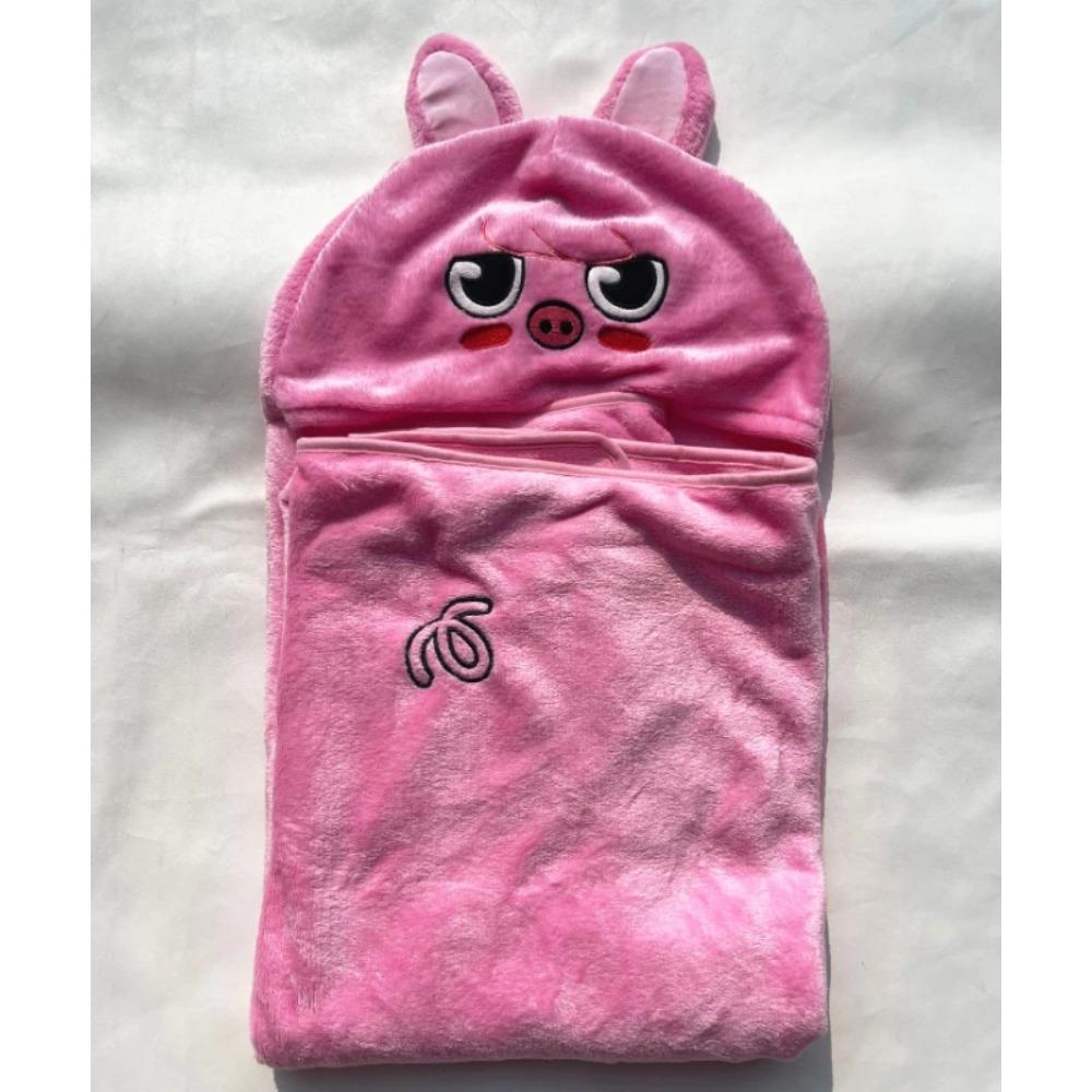 MINISO Kpop Skzoos Плед с капюшоном Мультяшный Милый Фланелевый Ленивый Шарф Накидка Пледы БанЧан ЛиНо ЧанБин Феликс Подарки Декор для Дома