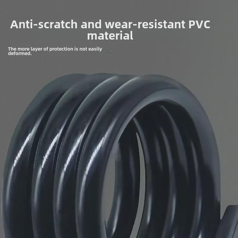 Портативный тросовый замок для велосипеда с защитой от краж и царапин