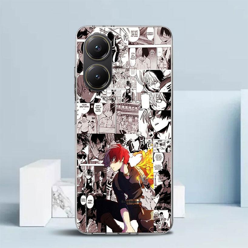 Todoroki Shoto MHA My Hero Phone Case For Xiaomi Poco F7 Ultra X5 X6 X7 Pro M7 Redmi 15C 15 13C 13 12C 12 10C 10 10A 9 9C 9A 9T