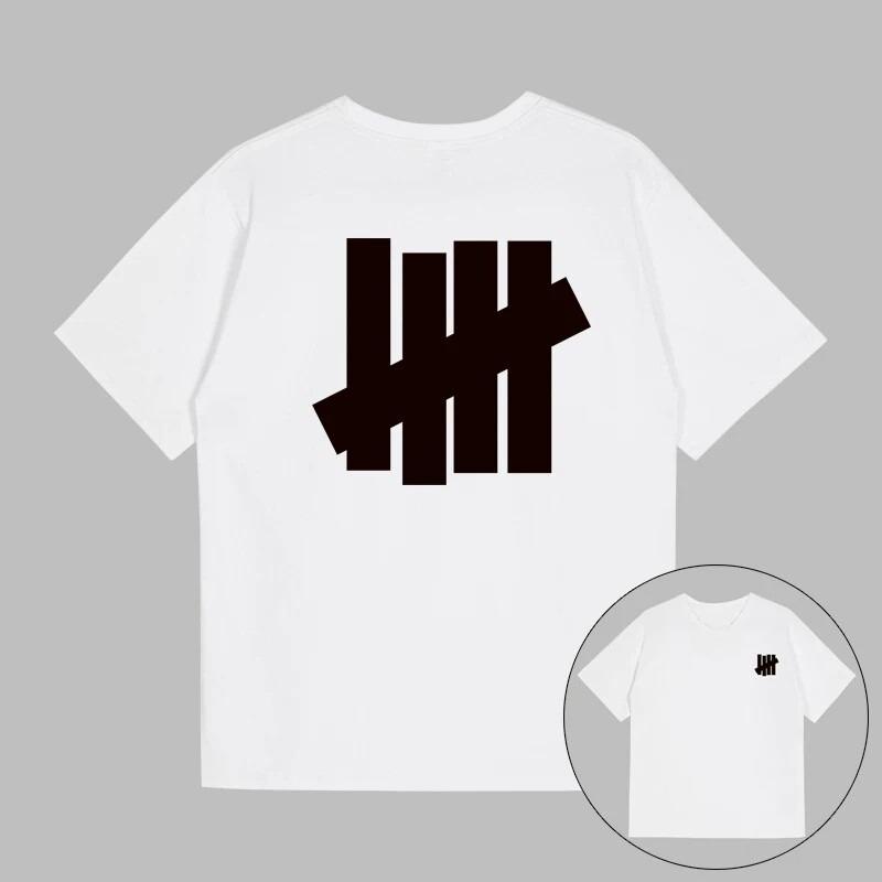 2026 Unde Trendy Feated Collection Fivestripes Set Classic American Style Logo Shortsleeved Cotton Tshirt