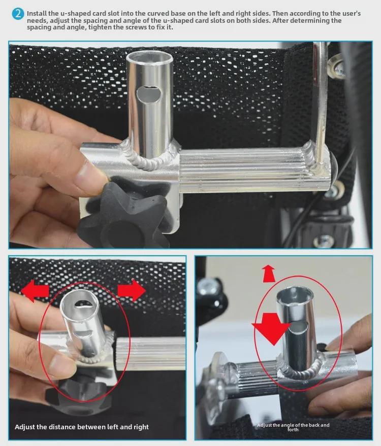 Universal Wheelchair Accessories: Adjustable Headrest & Enhanced Backrest Pillow