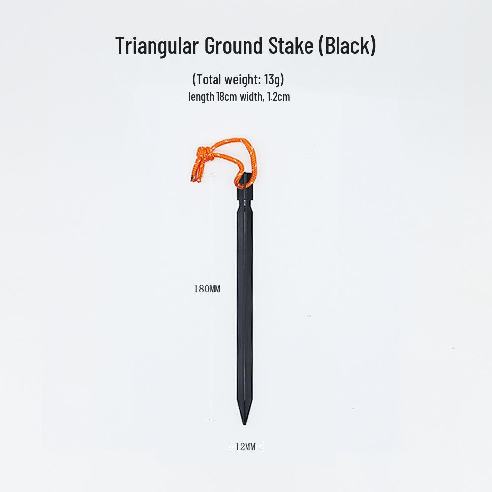 Треугольные колышки для палатки 18 см с усиленными веревками - Аксессуары для кемпингового навеса