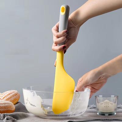 Большая силиконовая лопатка для выпечки, антипригарная лопатка для крема и масла, термостойкая, скребок для печенья, шоколада, выпечки, кухонные принадлежности