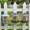Plastic Bird Feeding Station Tower Shape Bird Feeding Tray Food Container  Outdoor Use