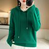 New Autumn and Winter Korean Style Women's Hooded Long-sleeved Sweater Women's Pullover Bottoming Solid Color Sweater