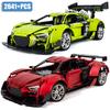 City Technical 2641pcs Audied R8 Sports Car MOC Supercar Model Building Blocks DIY Racing Vehicle Bricks Toys For Children Gifts