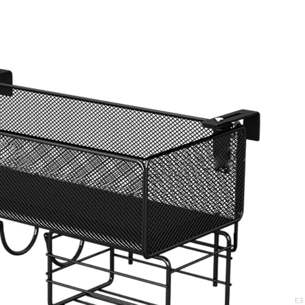 Прикроватная подвесная проволочная корзина для цветочных горшков, многофункциональная декоративная полка для перил