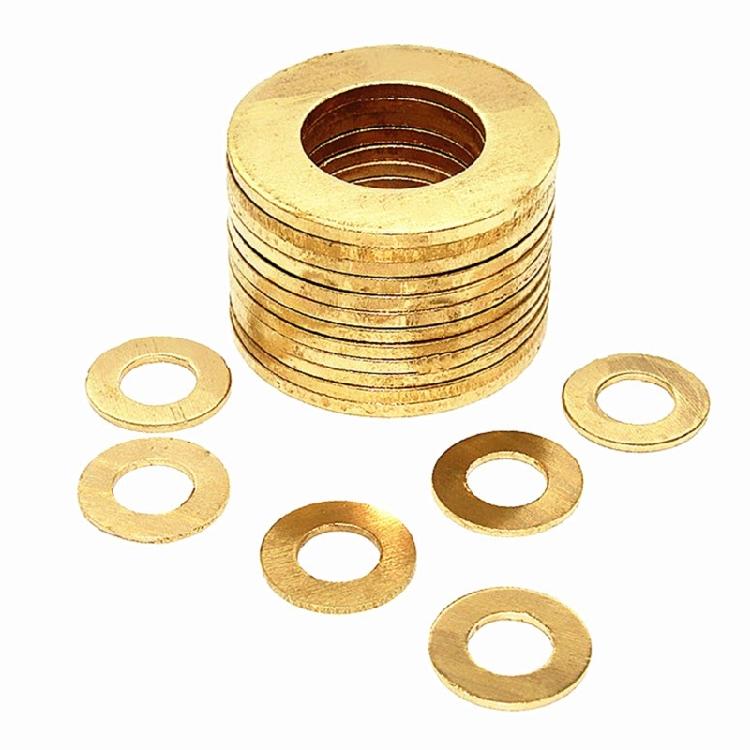 Brass Flat Washer M2M2.5M3M4M5M6M8M10 Solid Brass Gaskets Copper Metal Pad
