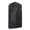 Black Waterproof Suit Travel Covers Durable Foldable Garment Bag with Zipper Moisture-proof Dustproof Clothing Covers Closet