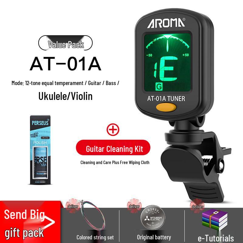 Универсальный электронный тюнер Anoma для гитары, укулеле и скрипки