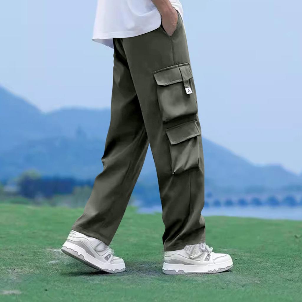 Men's Straight Overalls Men's Loose Breathable Casual Pants Wear Resistant Dirt Resistant Tear Resistant Outdoor Mountaineering Pants