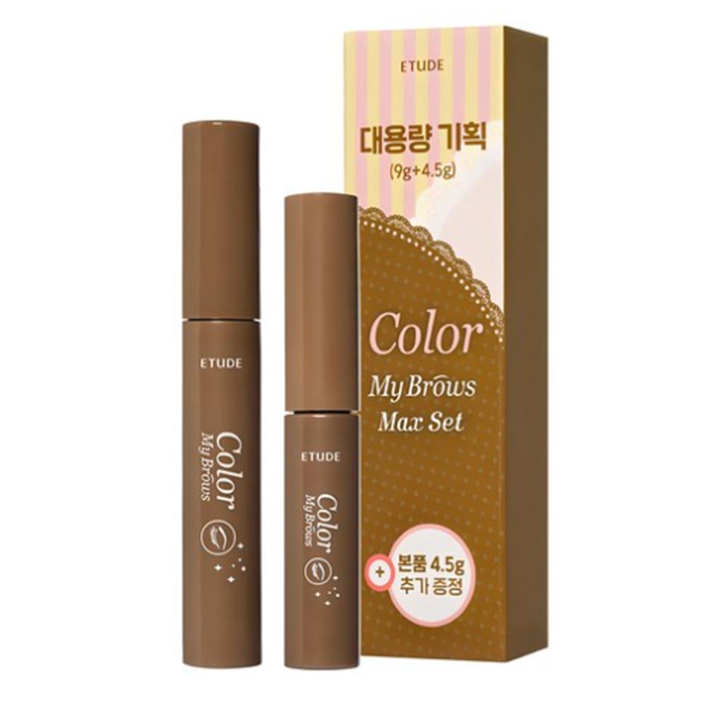 Etude Innocent False Brow Collar 4,5 г + набор большой емкости 9 г, Нет. 4 Натуральный коричневый, 1 комплект