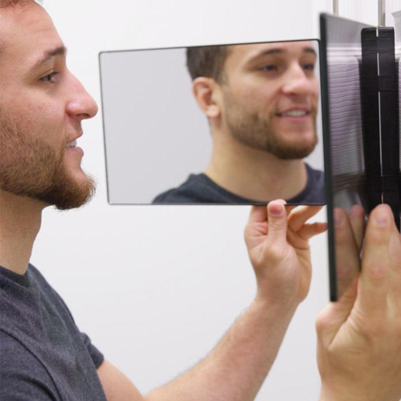 Выдвижное регулируемое тройное зеркало для самостоятельной парикмахерской, бритья, макияжа, тройное зеркало, инструменты для стрижки своими руками, аксессуары для инструментов для стрижки своими руками