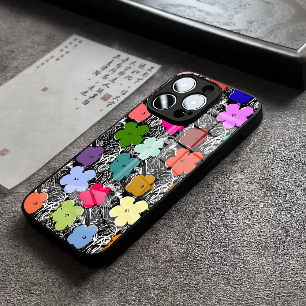 Чехол для телефона с рисунком Энди Уорхола для IPhone 16 Pro Max 15 Plus 14 Pro 12 11 13 Mini X XR XS Max 8 7 Plus SE Стеклянная крышка