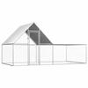 VidaXL Chicken Coop 4 X 2 X 2 M Galvanized Steel