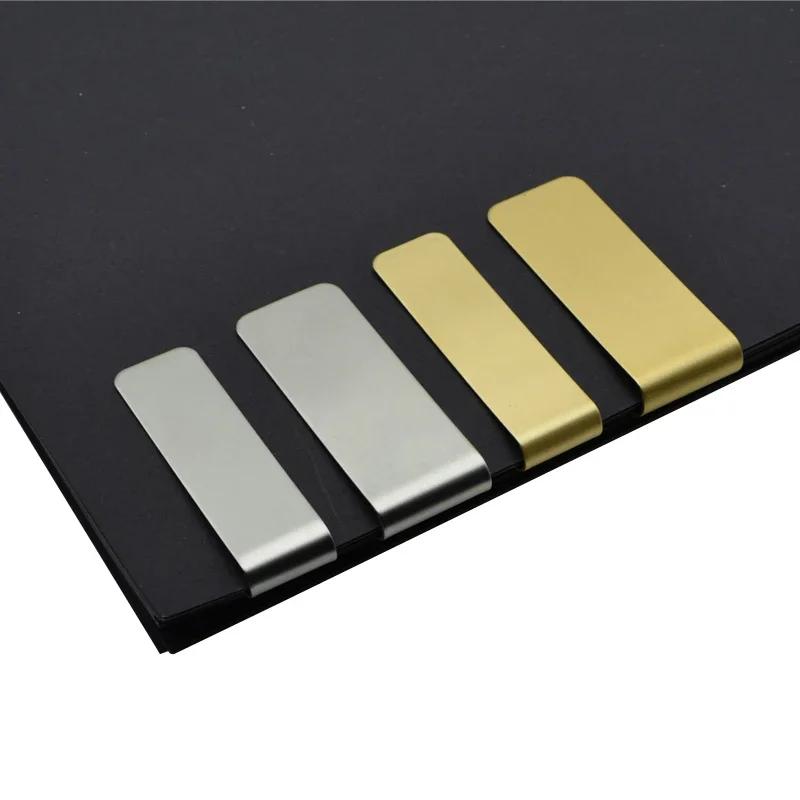 1 шт. Металлическая скрепка для бумаги для блокнота, закладка, нержавеющая сталь и латунь, скрепки для бумаги, офисные школьные принадлежности для чтения