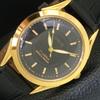 HAND-WINDING VINTAGE SWISS MENS REFURBISHED BLACK COLOR DIAL WATCH A438515-2 R131a-a438515