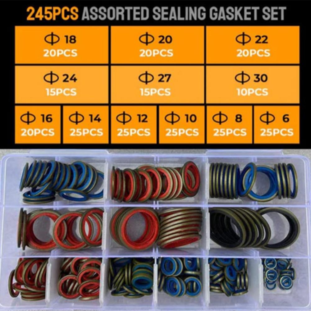 Комбинированная прокладка Ассорти уплотнительных прокладок M6–M16