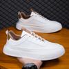 Men's Shoes Breathable Trend Versatile Board Shoes Inner Height Increase Platform Casual Shoes Sports White Shoes Men