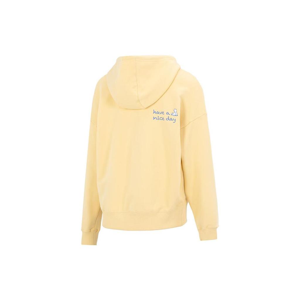 Puma Letter Pattern Printed Casual Hoodie Women Hoodies Light-Straw-Yellow 539960-42