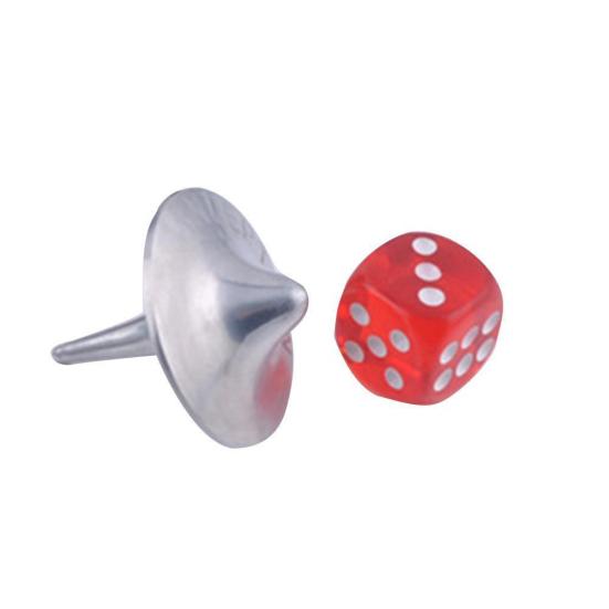 Мини Портативный Спиннер для пальцев Игрушка Металлический Гироскоп Детский Подарок с Кубиком