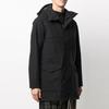 Y-3 FW21 Solid Color Hooded Parka Men Outerwear Black GK4819