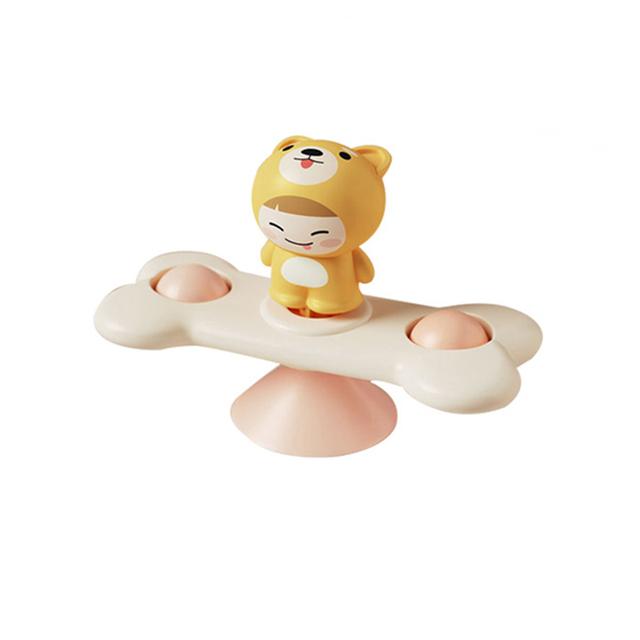 Suction Cup Spinner Baby Toy for 1 2 3 Year Boys Girls Hand Fidget Spinner Sensory Toys Stress Relief Baby Games Rotating Rattle