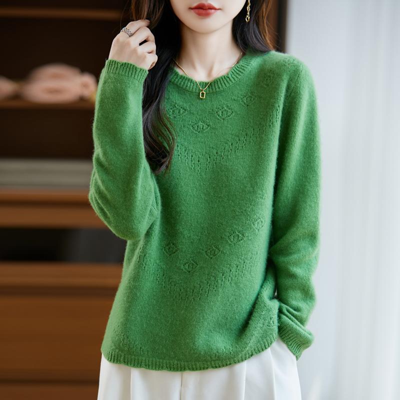 Женский кашемировый свитер Qinghe кашемир 30% кашемир 70% шерсть осенне-зимний пуловер теплый и модный