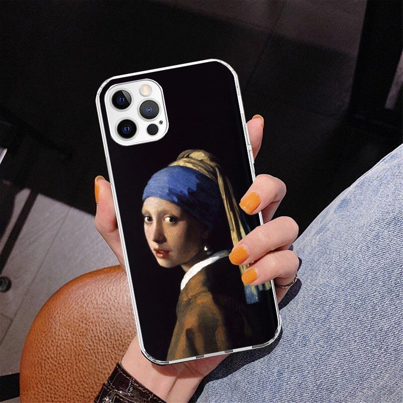 Чехол для телефона в стиле живописи эпохи Возрождения Для iPhone 17 Air 16 Pro Max 16E 15 + 14 Plus 11 12 13 Mini 7 8 SE Подарок Печатная Обложка Fundas 17 A