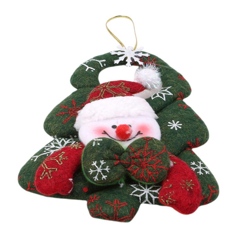 Happy Year Christmas Decor Santa Claus Snowman Xmas Tree Garden Outdoor Hanging Pendant Gifts