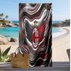 Пляжное полотенце с принтом AC Milan, быстросохнущее, мягкое, портативное, большое, прямоугольное, пляжное покрывало для путешествий, бассейна